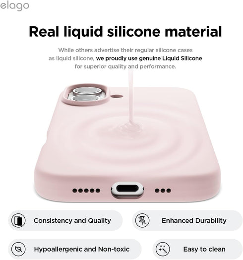 elago iPhone 16 Case Magnetic Liquid Silicone (MagSafe)